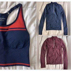 Tory Sport XS Workout Bundle: 2 tops + 1 sports bra